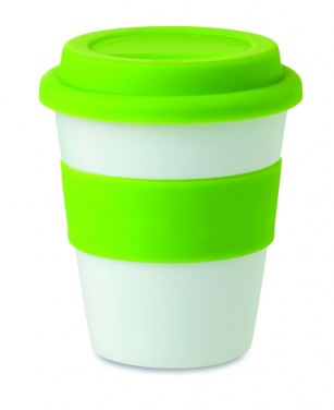 Logo trade promotional products image of: PP tumbler with silicone lid