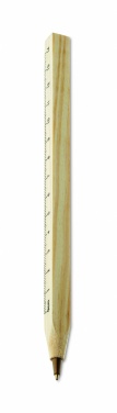 Logo trade promotional giveaways picture of: Wooden ruler pen