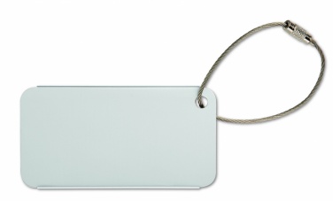 Logo trade advertising product photo of: Aluminium luggage tag