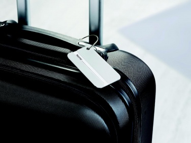 Logo trade corporate gifts picture of: Aluminium luggage tag