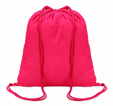 Logo trade business gifts image of: 100gr/m² cotton drawstring bag