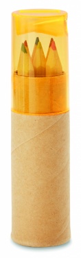 Logo trade advertising products picture of: 6 coloured pencils