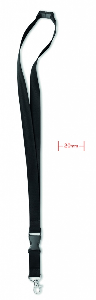Logotrade promotional giveaway picture of: Lanyard hook and buckle 20 mm