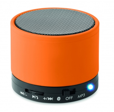 Logo trade promotional merchandise image of: Round wireless speaker