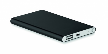 Logo trade advertising products image of: Flat power bank 4000 mAh