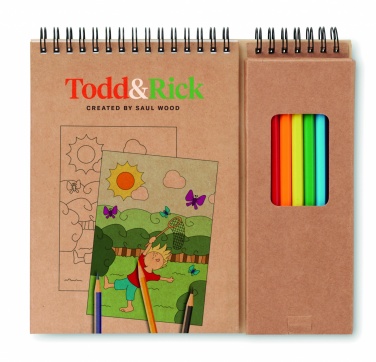 Logotrade promotional gifts photo of: Colouring set with notepad