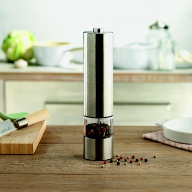 Logo trade promotional items picture of: Electric salt or pepper mill