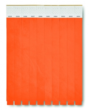 Logo trade promotional gifts image of: One sheet of 10 wristbands