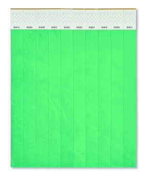 Logo trade business gifts image of: One sheet of 10 wristbands