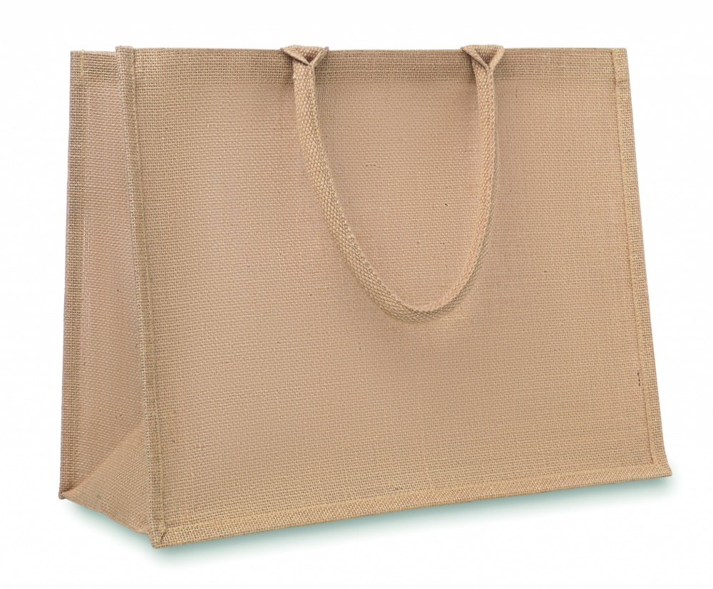 Logo trade promotional giveaways picture of: Jute shopping bag