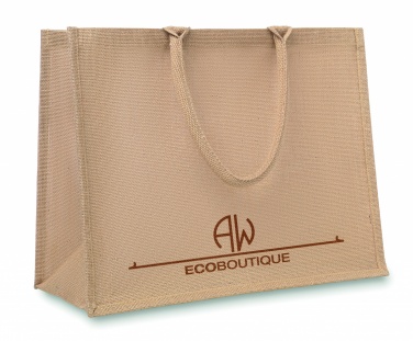 Logo trade promotional item photo of: Jute shopping bag