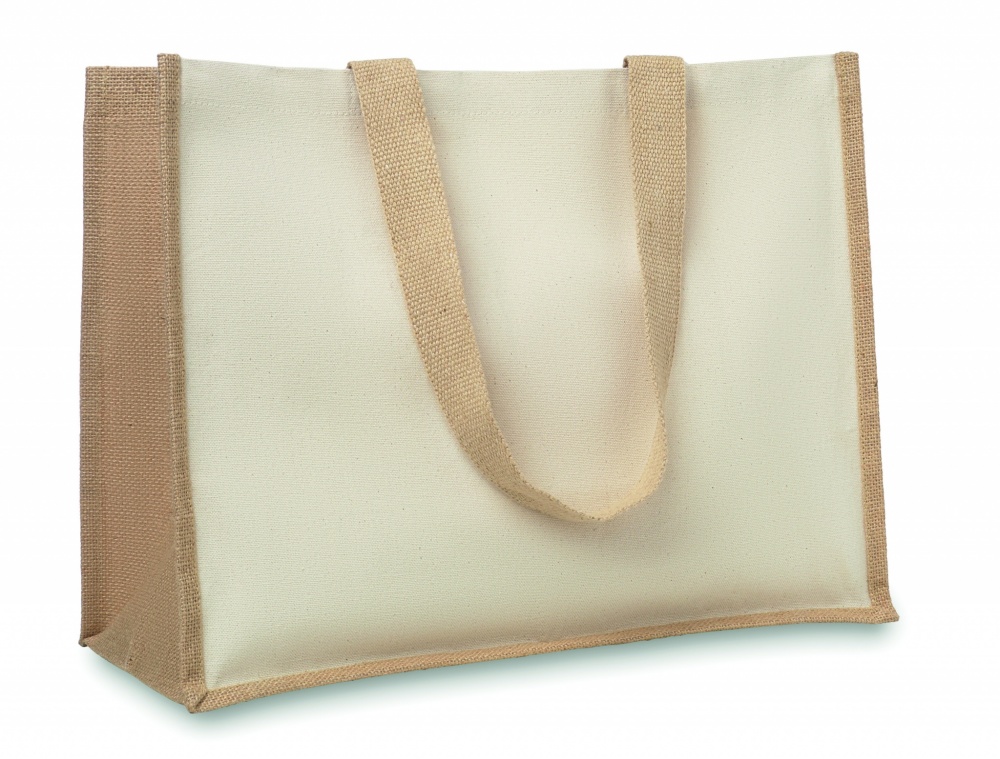 Logotrade promotional items photo of: Jute and canvas shopping bag