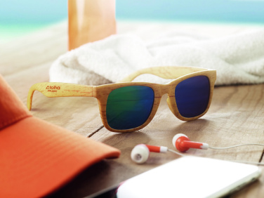 Logo trade advertising product photo of: Wooden look sunglasses MAARDU