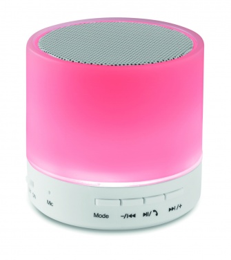 Logo trade promotional item photo of: Round wireless speaker LED