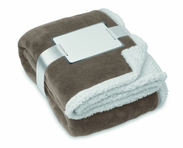 Logo trade promotional merchandise picture of: Blanket coral fleece/ sherpa