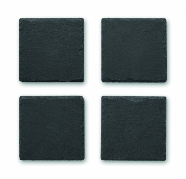 Logotrade promotional giveaway image of: Slate coasters with EVA bottom