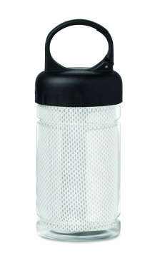 Logo trade promotional merchandise photo of: Cooling towel in PET bottle