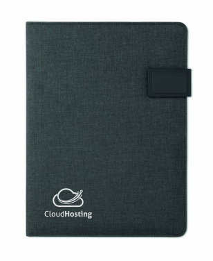 Logo trade promotional products image of: A4 folder with power bank
