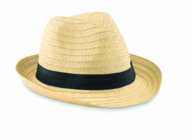 Logo trade promotional gifts image of: Paper straw hat