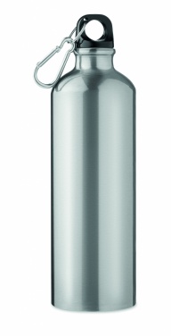 Logotrade promotional product picture of: Single-walled 750 ml aluminum bottle with a carabiner and customizable printing