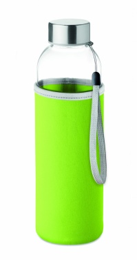 Logo trade promotional products picture of: Glass bottle in pouch 500ml