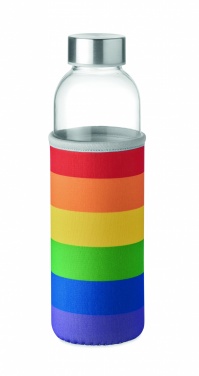 Logotrade promotional merchandise image of: Glass bottle in pouch 500ml