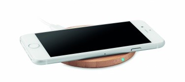 Logotrade promotional product picture of: Wireless charger bamboo 5W