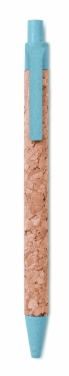 Logo trade corporate gifts image of: Cork/ Wheat Straw/ABS ball pen