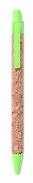 Logotrade promotional product image of: Cork/ Wheat Straw/ABS ball pen