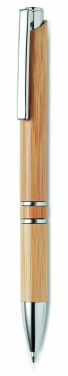 Logo trade promotional products image of: Bamboo automatic ball pen