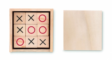 Logo trade promotional product photo of: Wooden tic tac toe