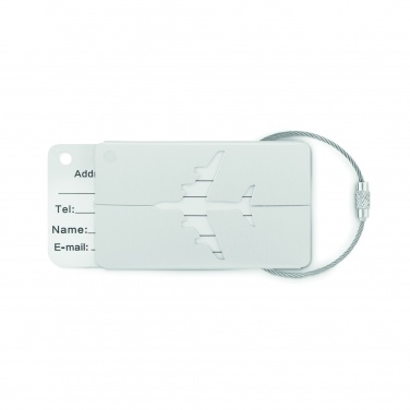 Logo trade promotional merchandise picture of: Aluminium luggage tag