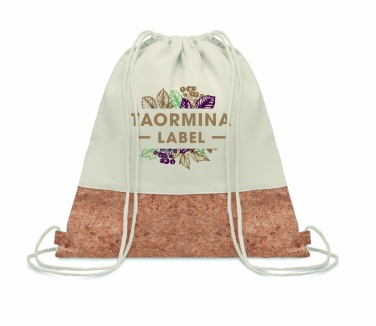 Logo trade corporate gifts picture of: 160gr/m² cotton drawstring bag