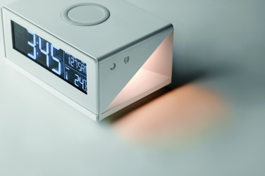Logotrade advertising products photo of: LED clock & wireless charger5W