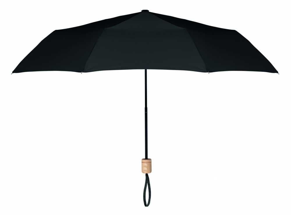 Logo trade promotional giveaways image of: 21 inch RPET foldable umbrella