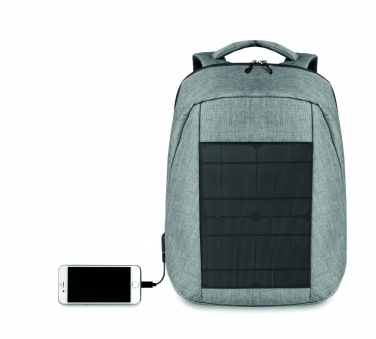 Logo trade promotional giveaway photo of: Backpack solar