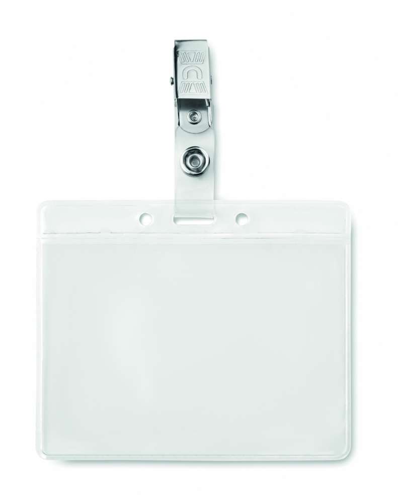 Logo trade promotional items image of: PVC badge holder