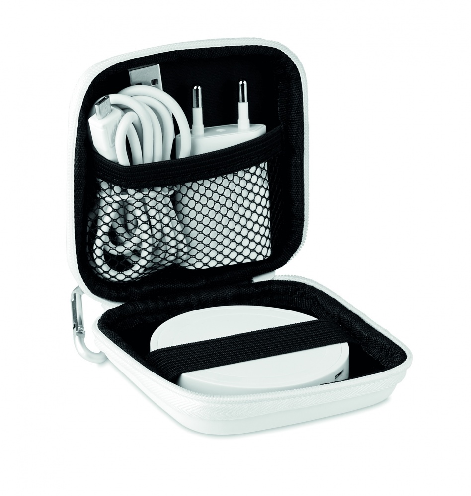 Logotrade promotional product picture of: Wireless charger travel set