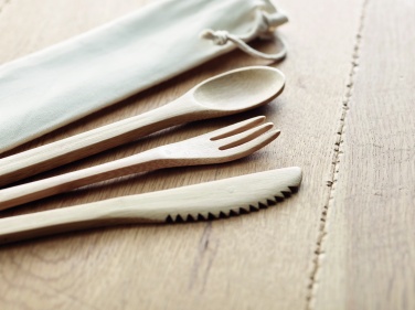 Logotrade business gifts photo of: Bamboo cutlery set