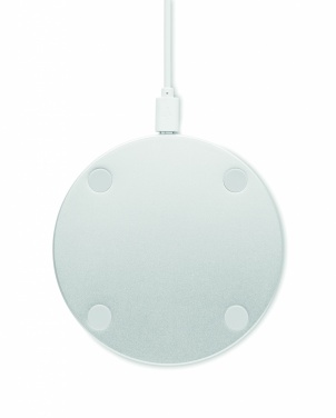 Logo trade promotional merchandise picture of: Bamboo wireless charger 10W DESPAD