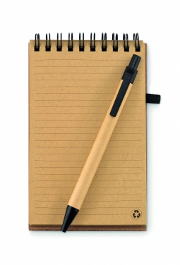 Logo trade promotional items image of: A6 Cork notepad with pen