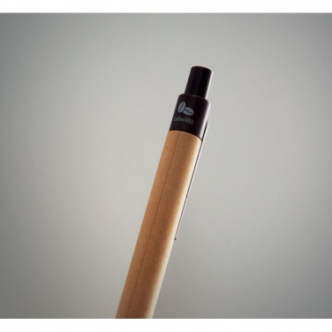 Logo trade promotional product photo of: Push ball pen coffee husk/ABS