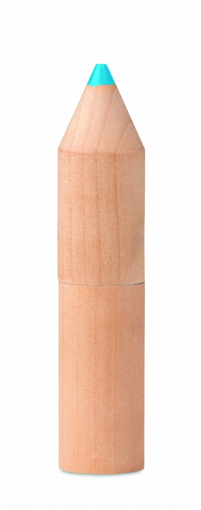Logo trade business gift photo of: 6 pencils in wooden box