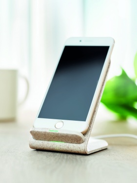 Logo trade promotional product photo of: Wheat straw/ABS charger std10W