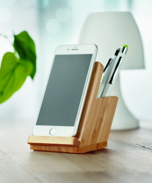 Logo trade promotional merchandise photo of: Wireless charger pen holder 5W BAICOI