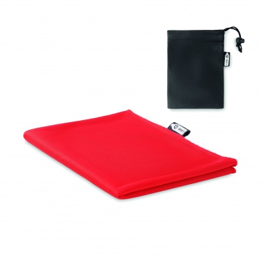 Logo trade promotional gift photo of: RPET sports towel and pouch