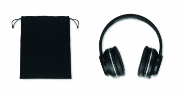 Logo trade corporate gifts image of: ANC headphone and pouch
