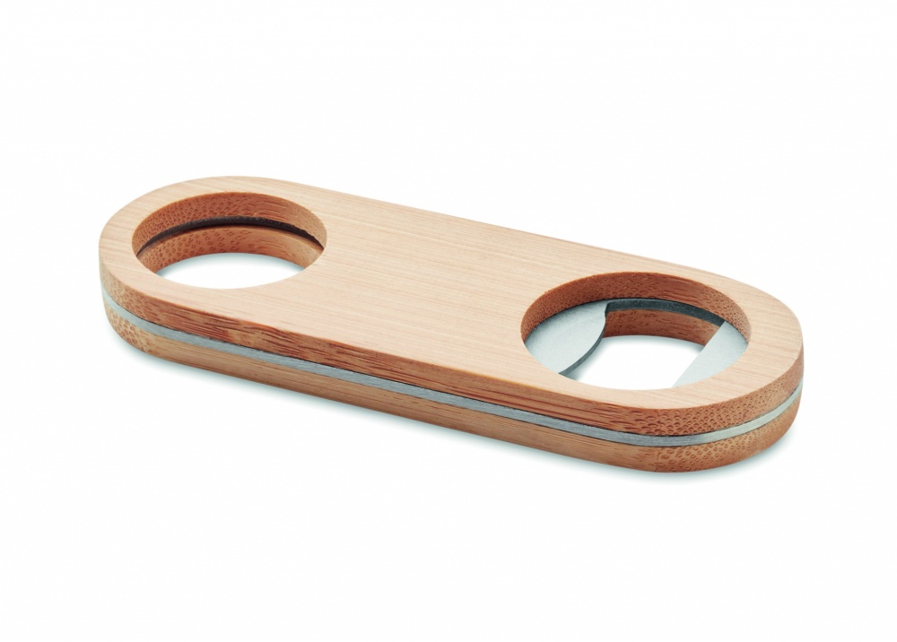 Logotrade promotional giveaways photo of: Oval Bamboo bottle opener VALBAMPER
