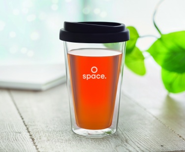 Logo trade promotional giveaways image of: High borosilicate glass 350ml
