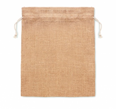 Logotrade advertising product picture of: Small jute gift bag 14 x 22 cm